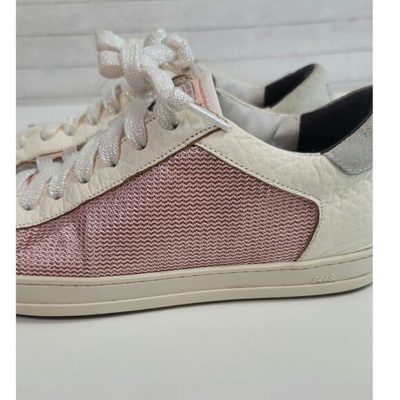 P448 JOHN BS KEPLER LEATHER SNEAKERS IN PINK, SZ 41/ US 10.5-11 - Picture 3 of 16